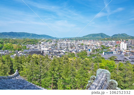 【松江城より松江市内を一望】 島根県松江市殿町 【松江城より松江市内を一望】 島根県松江市殿町 106252332