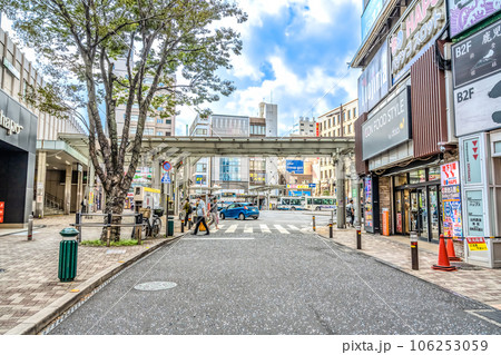千葉県市川市の都市風景 市川駅 千葉県市川市の都市風景 市川駅 106253059