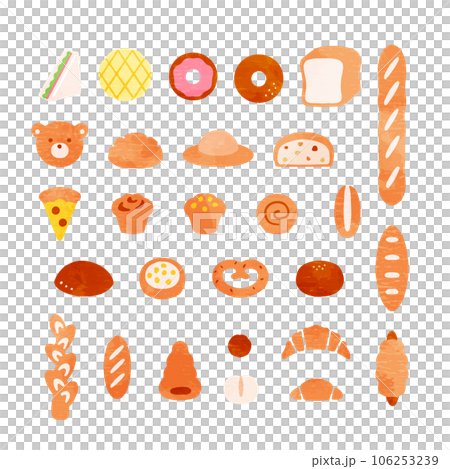 新鮮出爐的麵包套裝 106253239