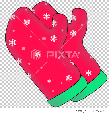 Christmas glove with snow Christmas glove with snow 106253242