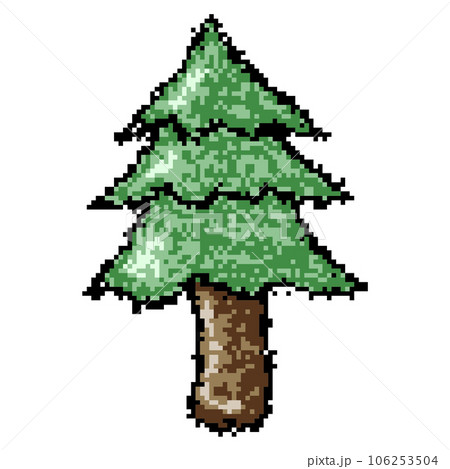 Pine tree pixel art Pine tree pixel art 106253504