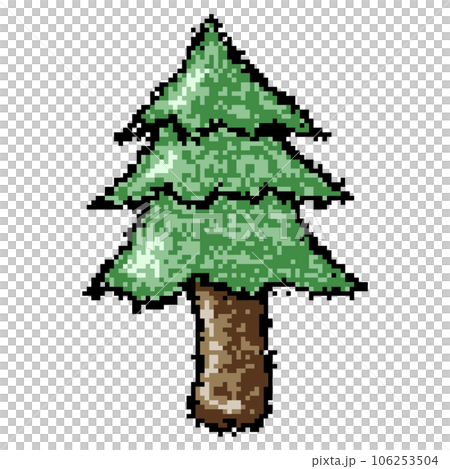 Pine tree pixel art Pine tree pixel art 106253504