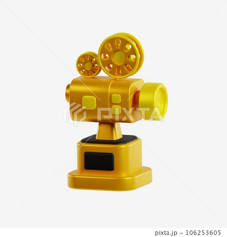 Golden filming icon Golden filming icon 106253605