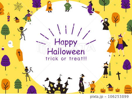ハロウィンを楽しむ人達 ハロウィンを楽しむ人達 106253899