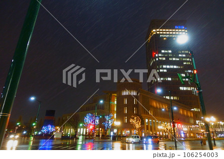 夜景 七日町大通り 山形市 夜景 七日町大通り 山形市 106254003