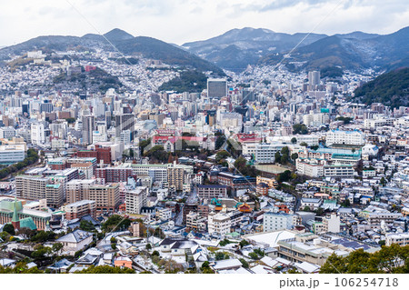 鍋冠山からの雪景色　【長崎県長崎市】 106254718