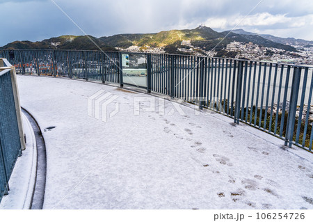 鍋冠山からの雪景色　【長崎県長崎市】 106254726