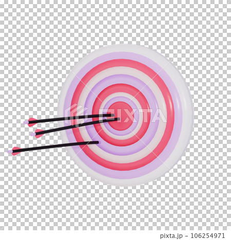 3d Sports darts board illustration 106254971