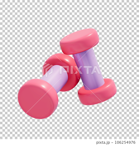 3d Sports dumbbell illustration 106254976