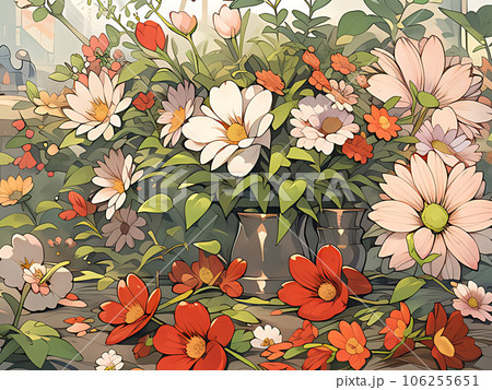 カラフルな花 カラフルな花 106255651