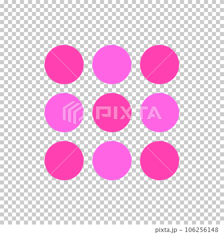 Treatment of simple figures of 9 circles-Pop and cute round point design material Treatment of simple figures of 9 circles-Pop and cute round point design material 106256148