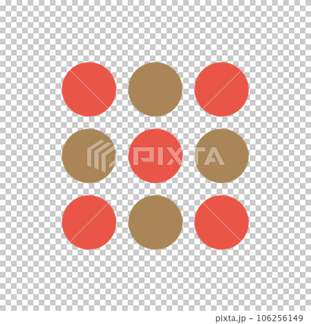 Treatment of simple figures of 9 circles-Japanese modern cute round point design material Treatment of simple figures of 9 circles-Japanese modern cute round point design material 106256149
