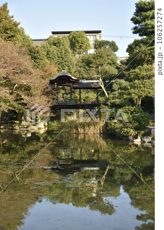 回棹廊と印月池 渉成園 回棹廊と印月池 渉成園 106257274