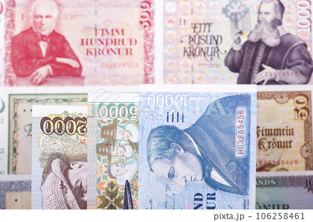 Icelandic money a business background Icelandic money a business background 106258461
