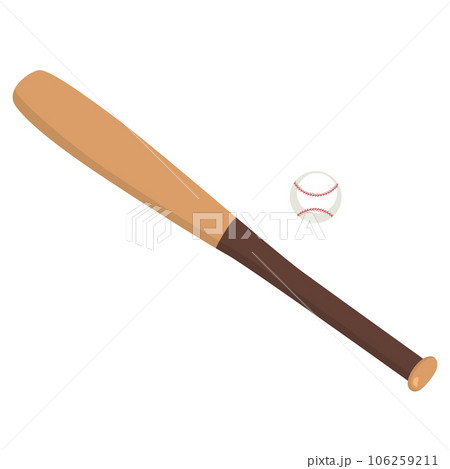 Baseball Bat And Ball Iconsのイラスト素材 [106259211] - PIXTA