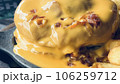 beef burger with cheese and sauce 106259712
