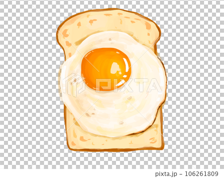 Toast, white bread, Yamagata mountain food, fried egg, egg, Laputa bread, breakfast, breakfast, freshly baked Toast, white bread, Yamagata mountain food, fried egg, egg, Laputa bread, breakfast, breakfast, freshly baked 106261809