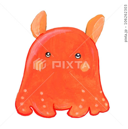 手描きの可愛いメンダコのイラストのイラスト素材 [106262303] - PIXTA