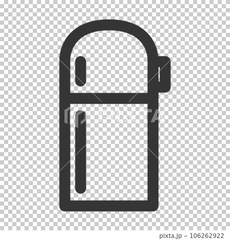 キャンプ関連の線画単品アイコン　水筒 106262922
