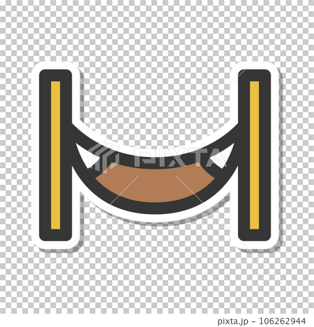 貼紙式露營相關單品圖標吊床 106262944