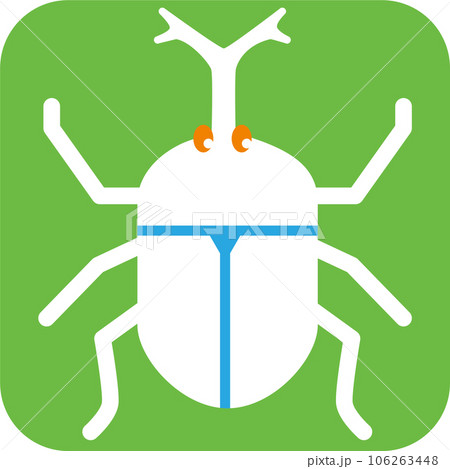 スクエアアイコン・カブトムシ 106263448