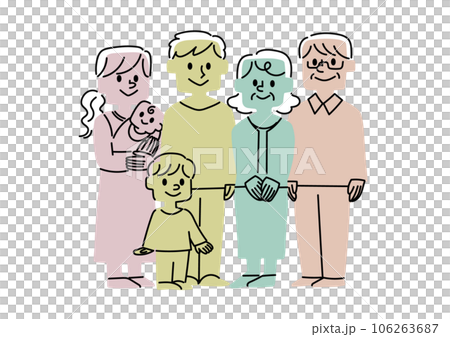 好朋友兩代家庭的插圖 106263687