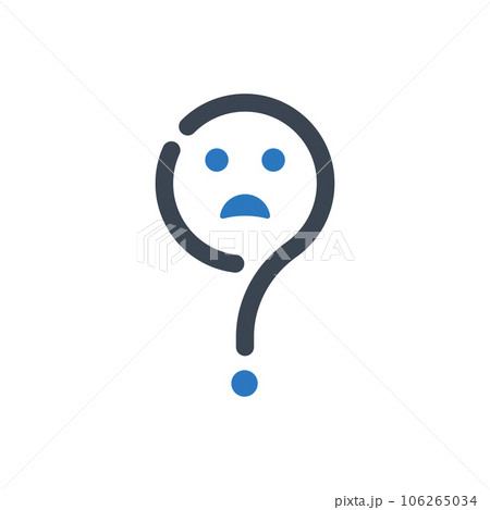 Confusion expression icon 106265034