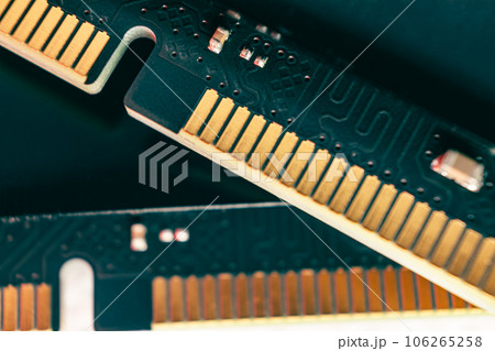 DDR4 DRAM memory module electrical chipset macro DDR4 DRAM memory module electrical chipset macro 106265258
