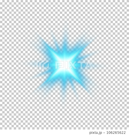 Blue star and sparks isolated on transparent background. Flares and sunbursts. Glowing light effects. PNG. Blue star and sparks isolated on transparent background. Flares and sunbursts. Glowing light effects. PNG. 106265622