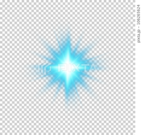 Blue star and sparks isolated on transparent background. Flares and sunbursts. Glowing light effects. PNG. Blue star and sparks isolated on transparent background. Flares and sunbursts. Glowing light effects. PNG. 106265624
