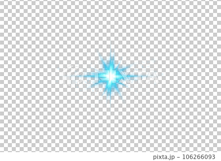 Blue star and sparks isolated on transparent background. Flares and sunbursts. Glowing light effects. PNG. Blue star and sparks isolated on transparent background. Flares and sunbursts. Glowing light effects. PNG. 106266093