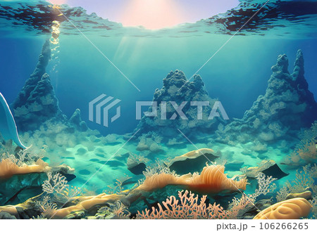 the image of Underwater Ocean Landscape 106266265