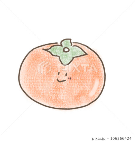 手描き風イラスト　柿 106266424