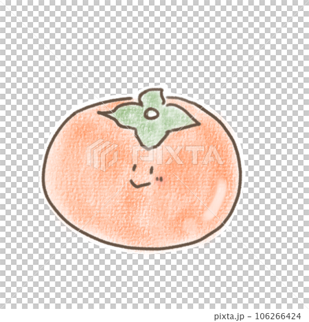 手描き風イラスト　柿 106266424