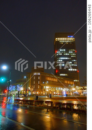 夜景　七日町大通り　山形市 106266448