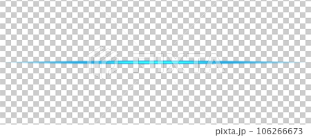 Blue horizontal lens flares. Laser beams, horizontal light rays. Beautiful light flares. Glowing streaks on transparent background. PNG. 106266673