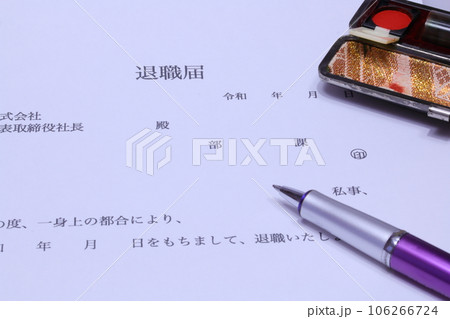 退職届(横書き) 退職届(横書き) 106266724
