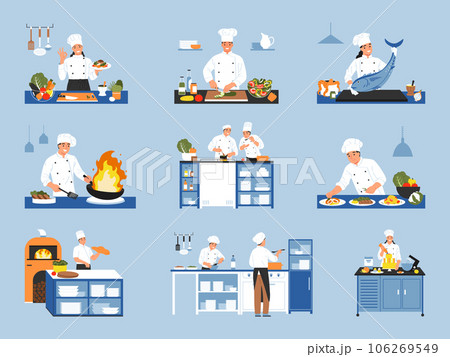 Cooks Color Icon Set 106269549