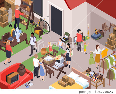 Antiquarian Garage Sale Composition Antiquarian Garage Sale Composition 106270623