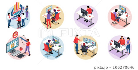Isometric Design Studio Set Isometric Design Studio Set 106270646