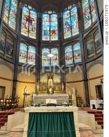 Hoorn, Netherlands. August 19, 2023. The interior of a catholic church. 106271979
