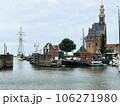 Hoorn, Netherlands. august, 22, 2023. The old port with the locks of Hoorn. 106271980