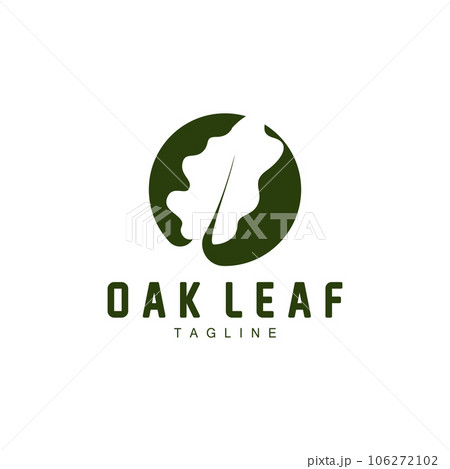 Oak Leaf Logo Design, Simple Green Plant Vector, Template Illustration Oak Leaf Logo Design, Simple Green Plant Vector, Template Illustration 106272102