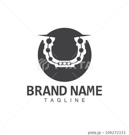 Horseshoe Logo, Cowboy Horse Vector, Icon Design Symbol Template 106272131