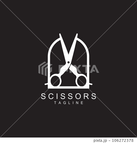 Scissors Logo, Shaver Vector, Simple Barber Shop Design, Icon, Background, Symbol, Template Scissors Logo, Shaver Vector, Simple Barber Shop Design, Icon, Background, Symbol, Template 106272378