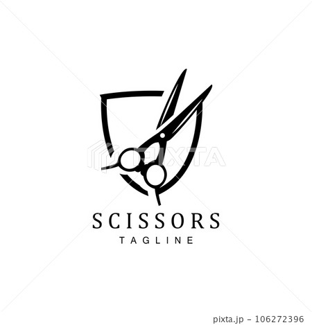 Scissors Logo, Shaver Vector, Simple Barber Shop Design, Icon, Background, Symbol, Template Scissors Logo, Shaver Vector, Simple Barber Shop Design, Icon, Background, Symbol, Template 106272396