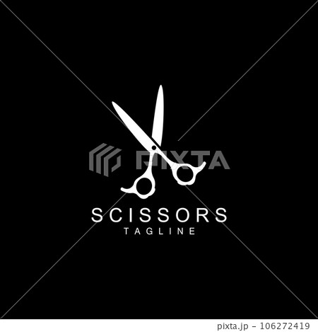 Scissors Logo, Shaver Vector, Simple Barber Shop Design, Icon, Background, Symbol, Template Scissors Logo, Shaver Vector, Simple Barber Shop Design, Icon, Background, Symbol, Template 106272419