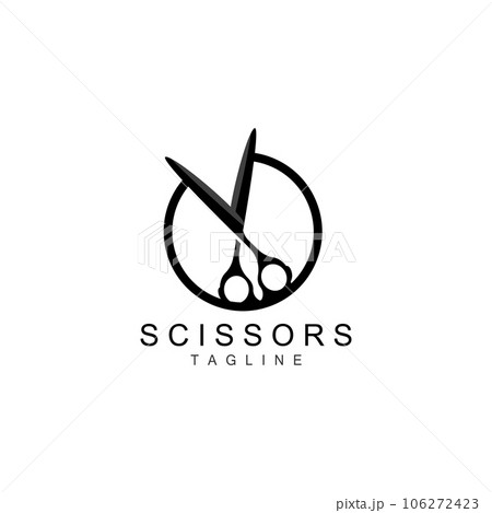 Scissors Logo, Shaver Vector, Simple Barber Shop Design, Icon, Background, Symbol, Template Scissors Logo, Shaver Vector, Simple Barber Shop Design, Icon, Background, Symbol, Template 106272423