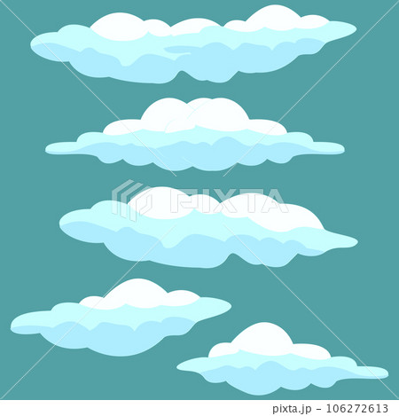 Cloud Icon Set Design, Vector Symbol Template Illustration 106272613