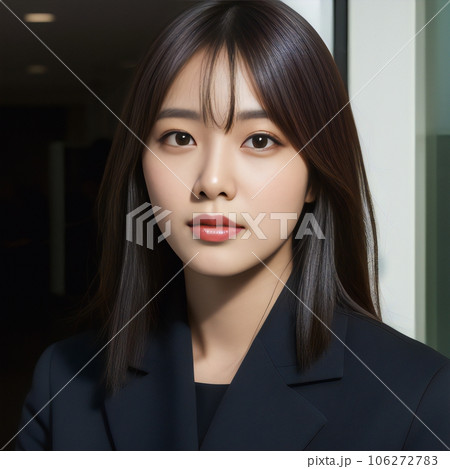美しい若い女性の表情を生成で描きました 美しい若い女性の表情を生成で描きました 106272783